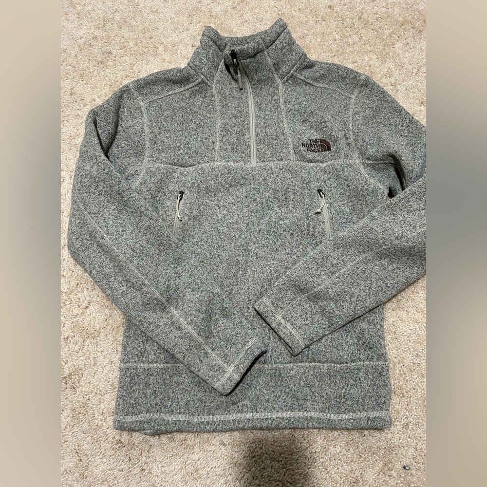 The North Face Men's Gray Zip-Up Sweater